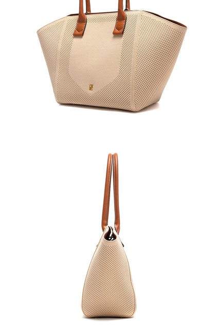 Women's Outdoor Storage Women's Tote Bag Summer New Fabric Hollow Design Large Capacity Beach Bag
