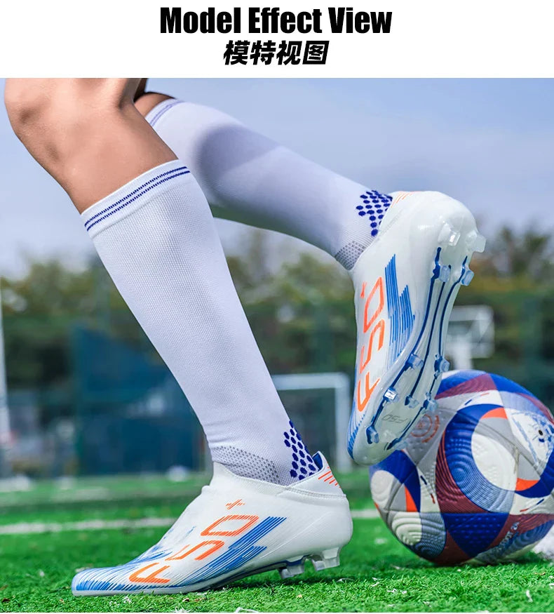 New Men's Soccer Shoes Grass Cleats Futsal Non Slip Indoor Ultralight Fg Turf Football Boots Sport Comfortable Adult Non-Slip