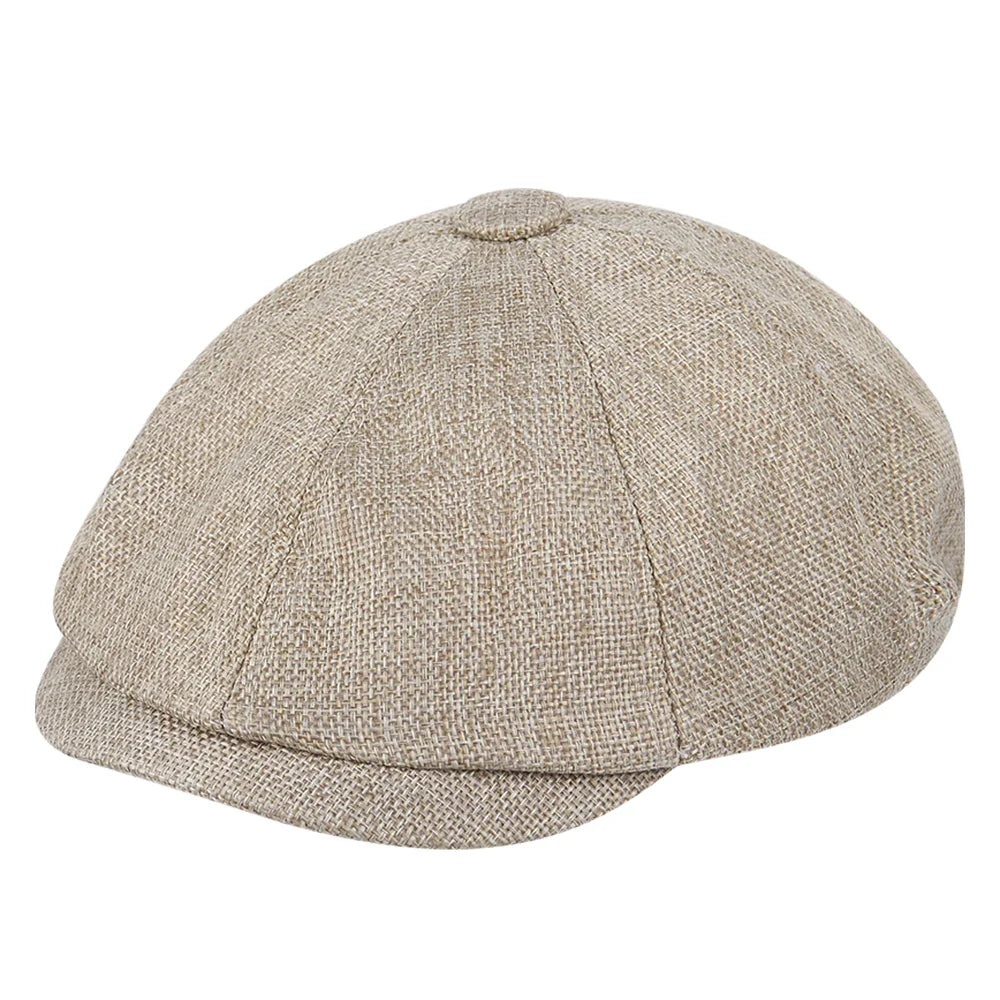 Men Retro Beret British Hats Wool Blend Vintage Herringbone Tweed Men Casual Fashion Hat Flat Keep Warm Caps Gifts