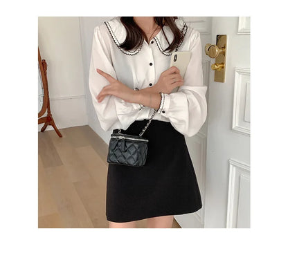 Mini Lingge Shoulder Bag Luxury Designer Bags for Women 2023 Fashion Chains Crossbody Bag Box Handbags Lipstick Coins Purses New