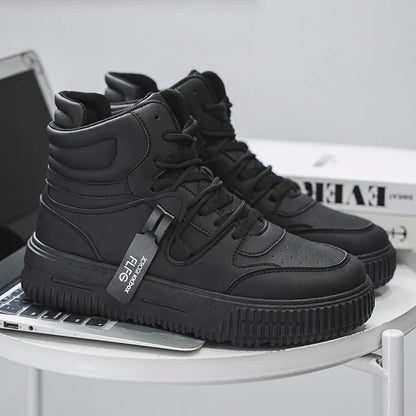 New Fashion Men's Sneakers Soft Comfortable Non Slip Wear Resistant Sole Daily Casual Men Shoes Preppy Winter Skate Ankle Boots