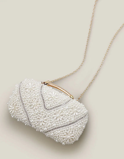 Pearl Clutch Bags Women Purse Ladies white Hand Bags Evening Bags for Party Wedding black Shoulder Bag Bolsa Feminina