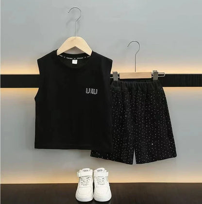Junior Top and Bottom Set Outdoor Clothing Summer Suit for Boy Clothes Children Child Years Boy´s Children's T-shirt From 4 8 12