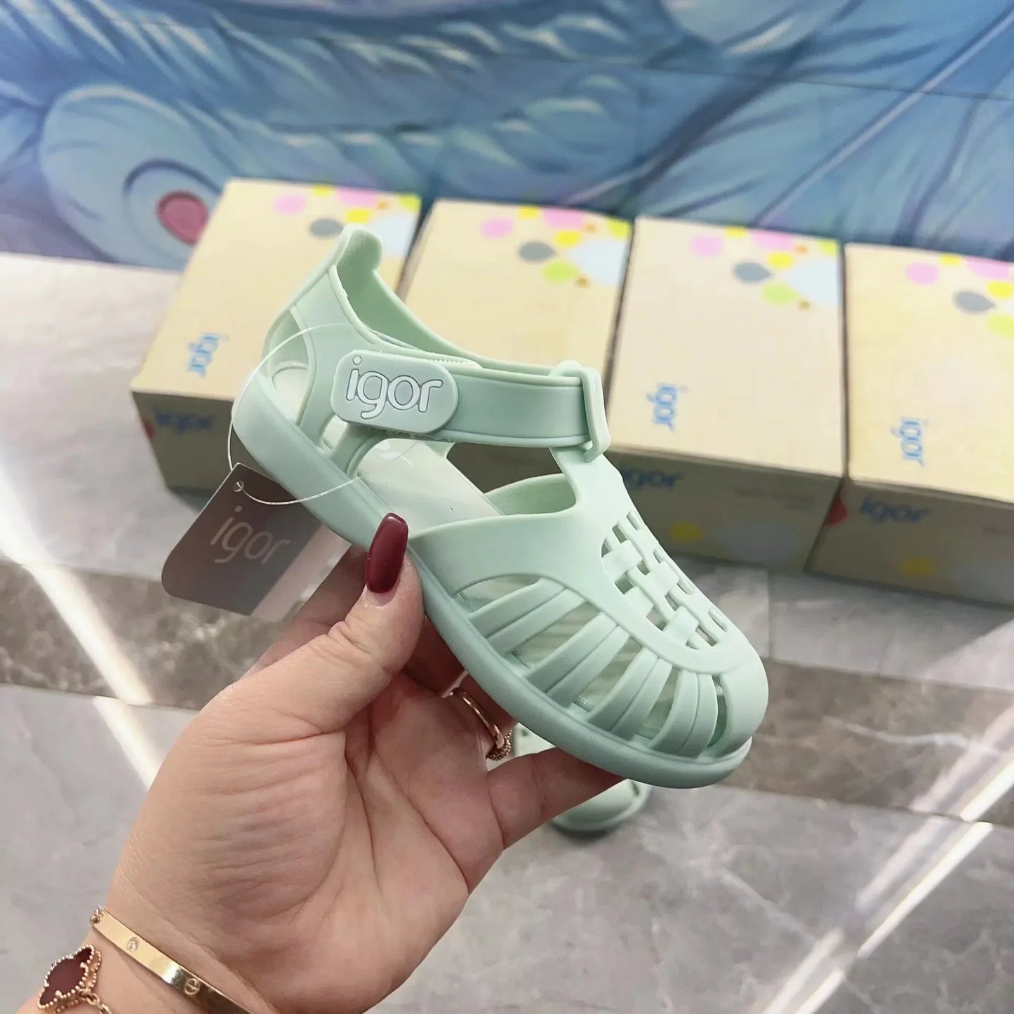 Boys Girls' Solid Color Casual Baotou Roman Sandals Baby Kids Jelly Beach Shoes Children's Soft Sole Non-slip Sandals SO125