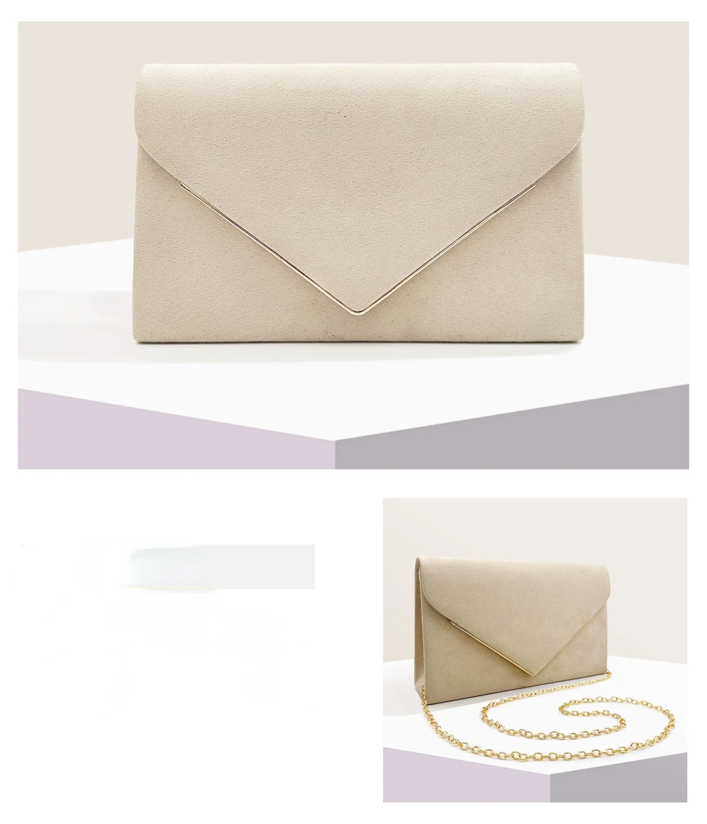 Velvet Envelope Bags Women Evening Wallets High Quality Clutches Banquet Dresses Clutch Over Shoulder Bags with Chain Handbags