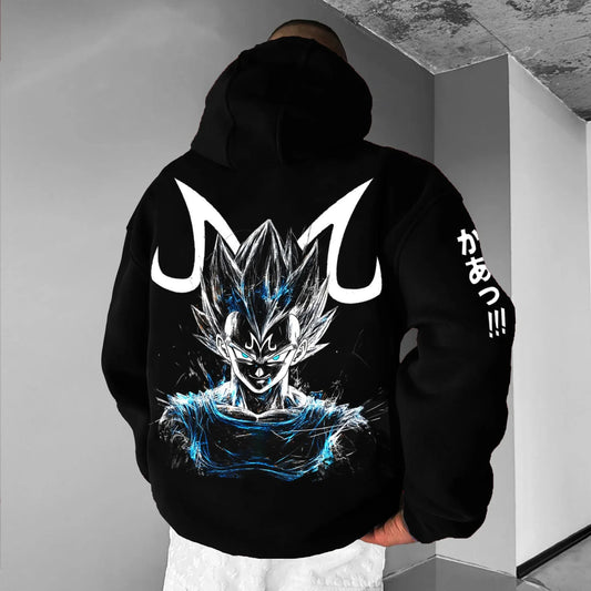 Dragon Ball GOKU Vegeta Anime Peripheral Printed Hoodie Korean Autumn Warm Fashion Loose Men's and Women's Cotton Sweater