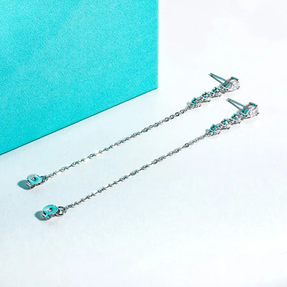 1cttw Pear Moissanite Drop Earrings 925 Sterling Silver D Color Lab Created Diamond Dangle Earrings For Women Jewelry