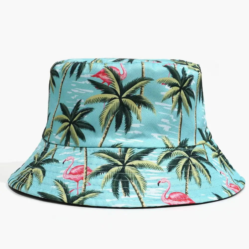 Wholesale New Bob Summer Bucket Hats Reversible Men Ladies Cotton Outdoor Sports Pull Up Fashion Panama Sun Hat Gift Wine Party