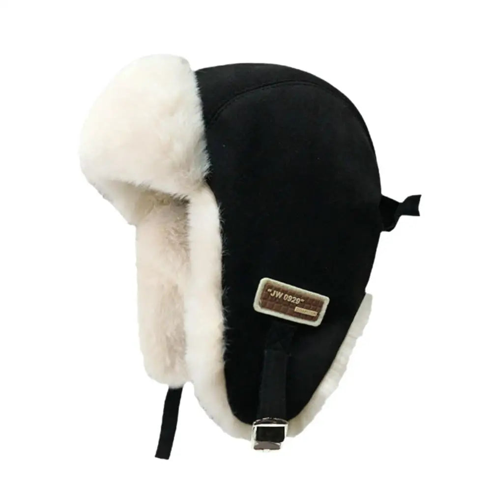 Thick Warm Russian Ushanka Fur Hat Fashion Male Female Winter Hat Black Grey Earflap Ski Russian Cap Bomber Hat Gifts