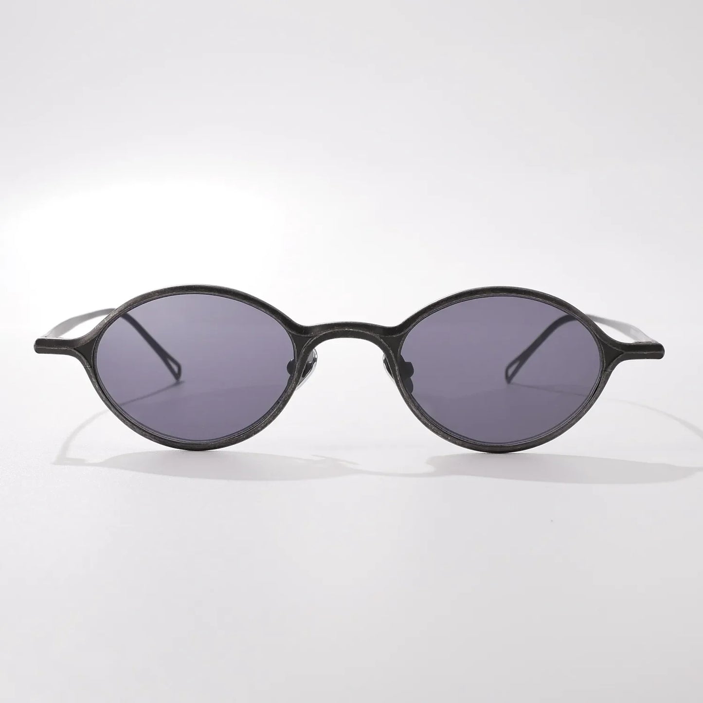 New Top Quality Titanium Summer Women Versatile Oval Sunglasses Outdoor Fashion Beach Driving Sunscreen UV400 Men Sun Glasses
