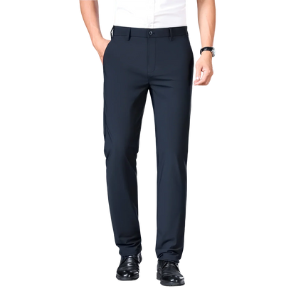 Brand Clothing 2026 Summer High Stretch Men's Casual Pants Quick Dry Business Straight Pants Thin Formal Suit Trousers Male 40