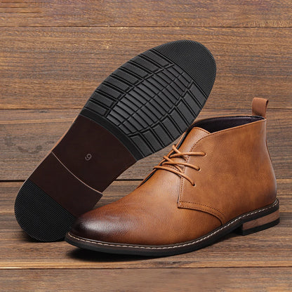 Retro Men Ankle boots Brand Plus Size Desert Boots Comfortable Leather Boots For Men