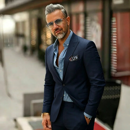 White Linen Prom Men Suits 2 Pieces Summer Suits for Men Slim Fit Groom Wedding Tuxedo Blazer Trousers Set mens suits suit men