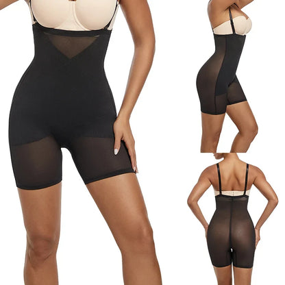 Light Shapewear Bodysuit Body Shaper Women Belly Sheath Waist Trainer Reductive Slimming Underwear Thin Breathable