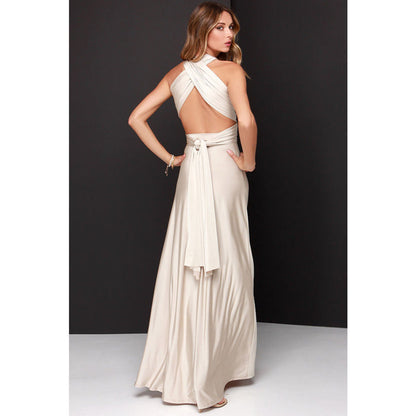Sexy Women Multiway Wrap Convertible Boho Maxi Club Red Bandage Long Dress Party Bridesmaid Infinity Robe Longue Femme