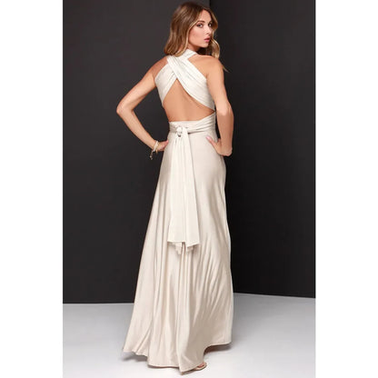 Sexy Women Multiway Wrap Convertible Boho Maxi Club Red Bandage Long Dress Party Bridesmaid Infinity Robe Longue Femme