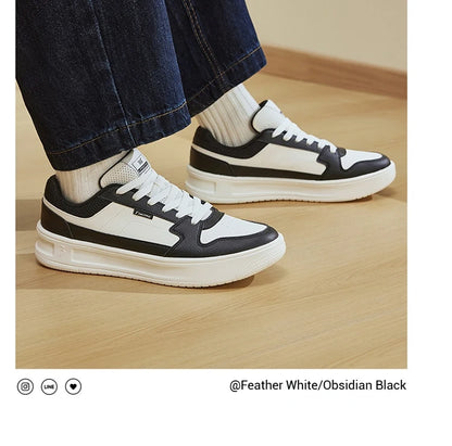 Men's Board Shoes Leather Splash Proof Classic Leisure Versatile Thick-soled Non-slip Airy Male Sneakers 672536622