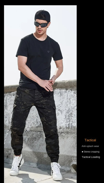 Men Camouflage Tactical Pants Camping Hiking Jogger Trousers Casual Waterproof Fashion Hunting Outdoors Casual Cargo Pants