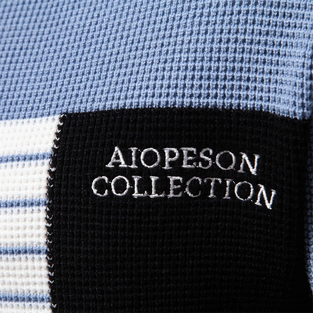 Fashion Stripe Youth Sweater for Men Casual Pullover Quality Knitted Sweater Male Winter Long Sleeved