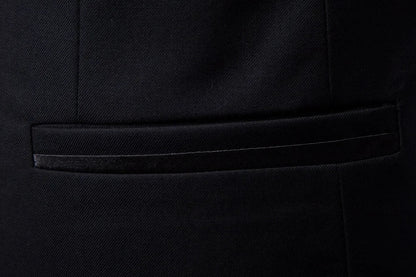 Black Stand Up Collar Blazer Coat, Men's Wedding Party Dress Jacket Fashion Slim Fit Single Breasted Jaqueta, Asian Size M-5XL