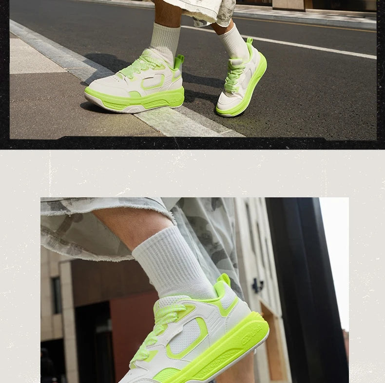 Men Board Shoes Synthetic Leather Upper Comfort Chunky Anti-slip Durable Commuter Sneakers Male 672616614