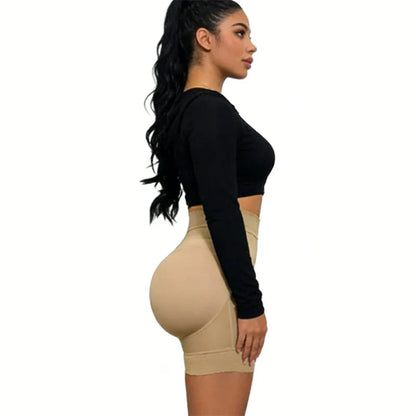 Women Fake Booty Hip Enhancer Fajas Women's Padded Butt Lifter Body Shaper with 2 Sponge Pads Tummy Control Shapewear Panties