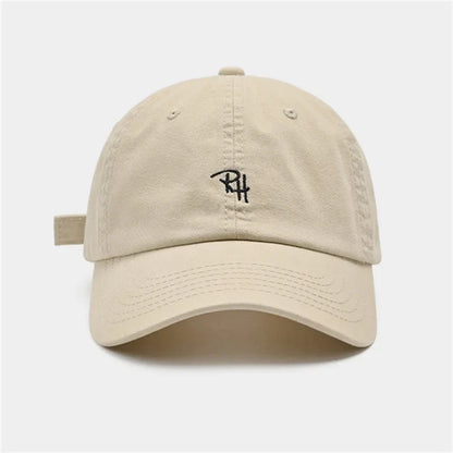 Unisex RH Letter Embroidery Baseball Cap Men Women Summer Casual Hat Outdoor Shade Adjustable Hip Hop Streetwear Trucker Hats