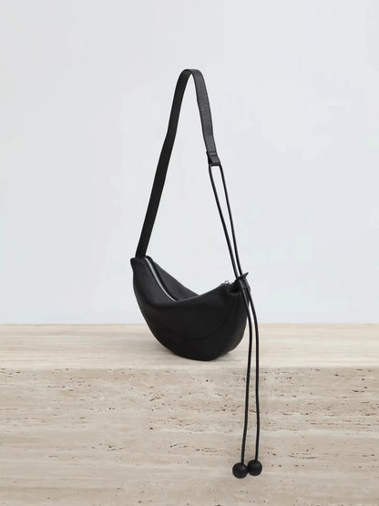 Genuine leather dumpling bag Shoulder Bag Handbag Women's Crossbody Bags Cowhide 2026 large capacity shell-shaped bag