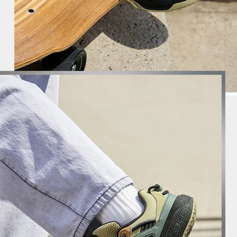 Men's Board Shoes Rebound Versatile Anti-slip Thick-soled Casual Wear-resistant Male Sneakers 672536610