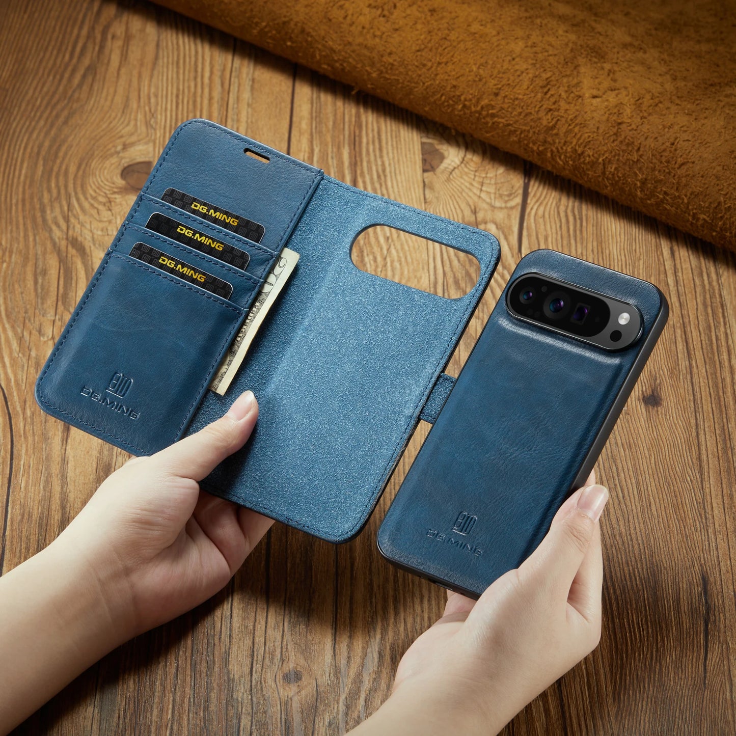 For Google Pixel 6 7 8 9 10 Pro XL/Pixel 5A 6A 7A 8A 9A Magnetic Detachable Cover 2in1 Flip Leather Wallet Phone Case