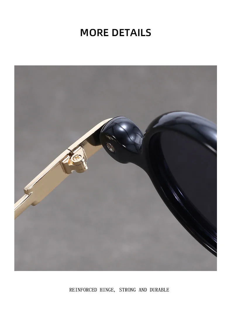 Round Steampunk Sunglasses For Men Retro Fashion Punk Sunglasses Women Trendy Vintage Glasses Dropshipping Gafas De Sol Hombre