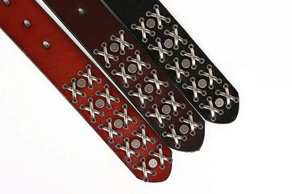 3.8CM Cowboy Punk Belt Real Genuine Leather Men Belt Metal Stud Rivet Jeans Belts For Men Strap Ceinture Homme Male Strap