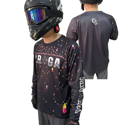2025 loose riders mtb jersey short-sleeved T-shirt, good breathability, fast drying sports bike short-sleeved jersey