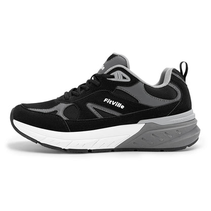 Newest Walking Shoes for Men Wide Width Sneakers with Arch Support for Flat Feet Heel Pain Relief Plantar Fasciitis