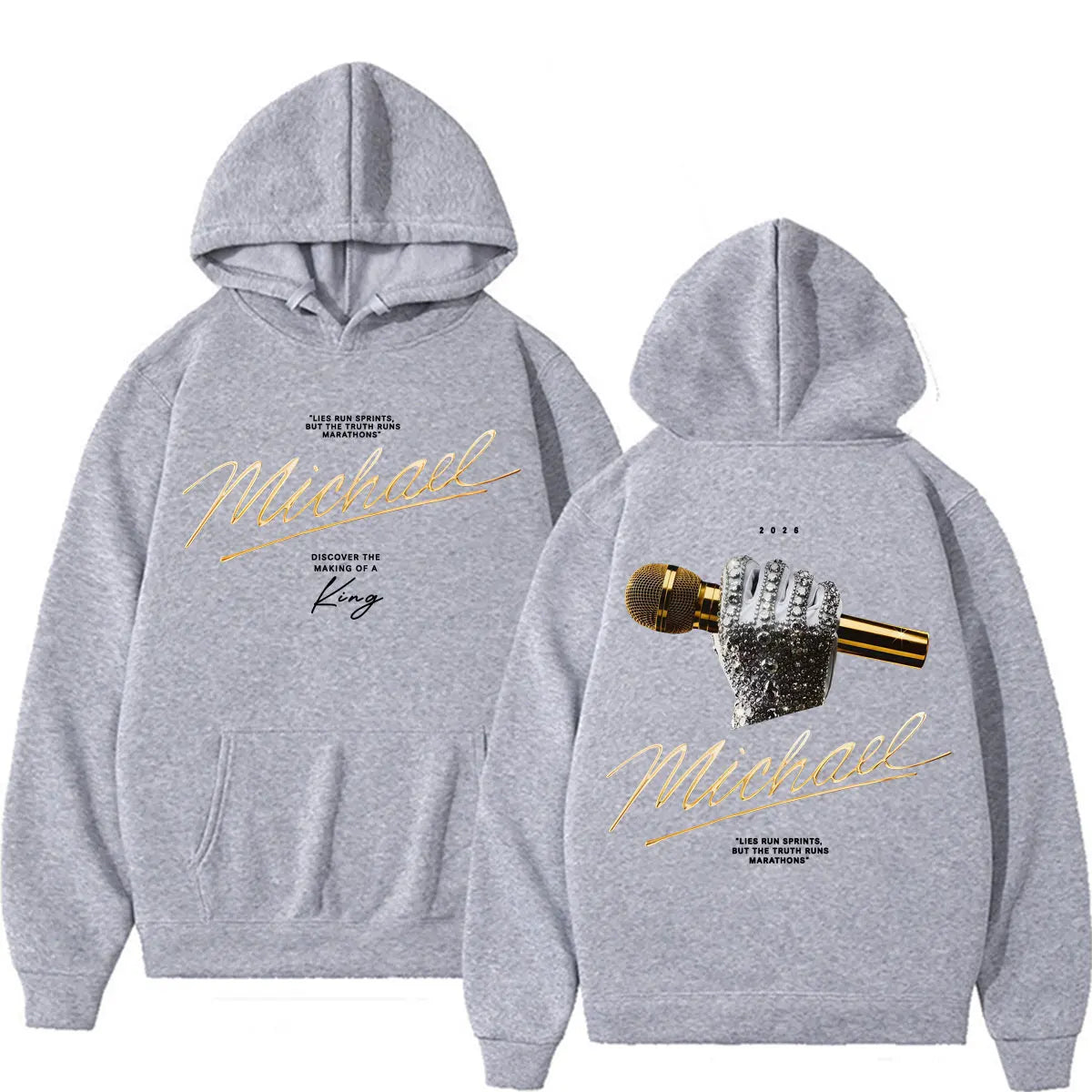 Michael Jackson King of Pop 2026 Movie Hoodies Men Women Fashion Retro High Street Sweatshirts Casual Cozy Long Sleeve Pullovers
