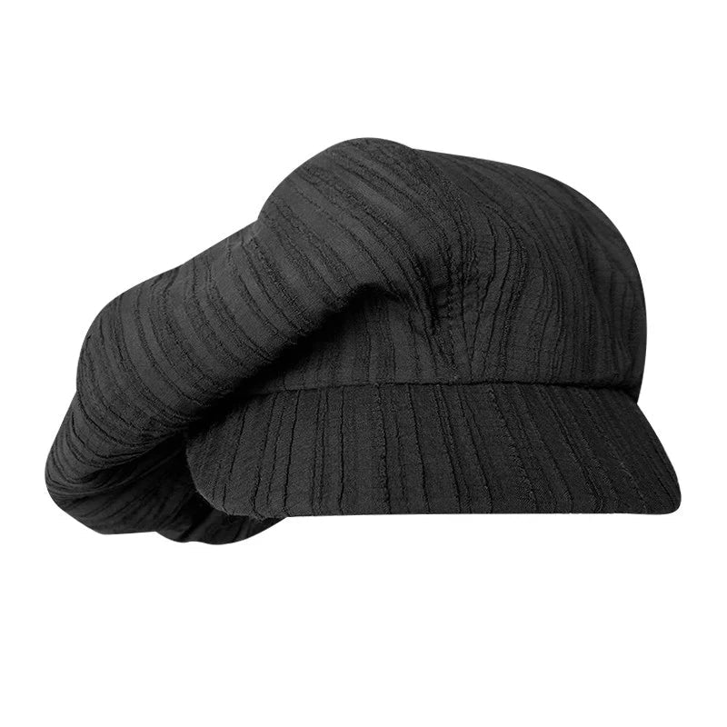Big Head Newsboy Cap Women Beret Vintage Painter Winter Hats Houndstooth Octagonal Caps Female Bone Male NC36