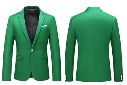 New Male Solid Colour Formal Suit Jacket 21 Colours Available Men Wedding Prom Party Tuxedo Blazer Slim Fit Coats