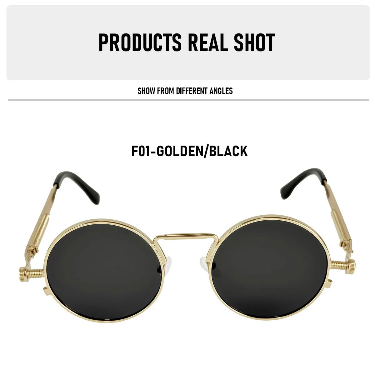 Round Steampunk Sunglasses Men UV400 Protection Punk Fashion Glasses Vintage Luxury Dropshipping Gafas De Sol Lunette De Soleil