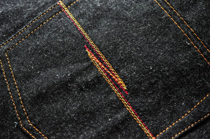 Mens Jeans Boxing Selvedge Denim Jeans Color Cotton Jeans for Men Silver Buttons Taper Fit  12.5 Oz