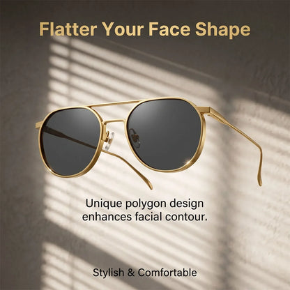 UV400 Protection Oval Sunglass Men Luxury Metal Frame Sunglasses Women Trendy Fashion Glasses Dropshipping Gafas De Sol Hombre