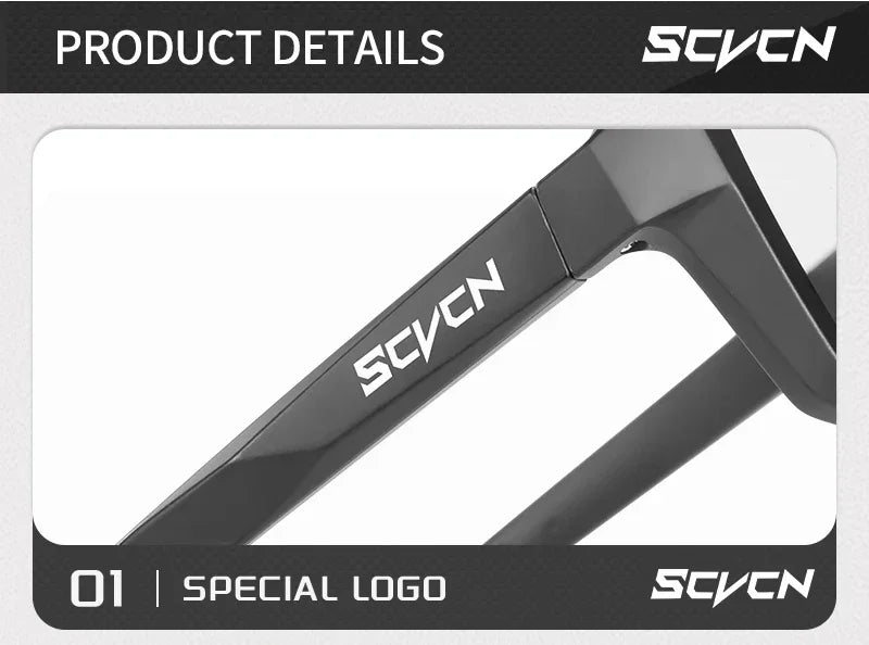 Scvcn New Men's UV400 Photochromic Cycling Sunglasses Women Sports Running Eyewear for Men Glasses Road Bike Bicycle Goggles
