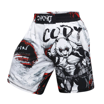 Training Fight Shorts Men's Boxing MMA Combat BJJ Grappling Fitness Muay Thai Kickboxing No Gi Shorts With Sublimation Printed