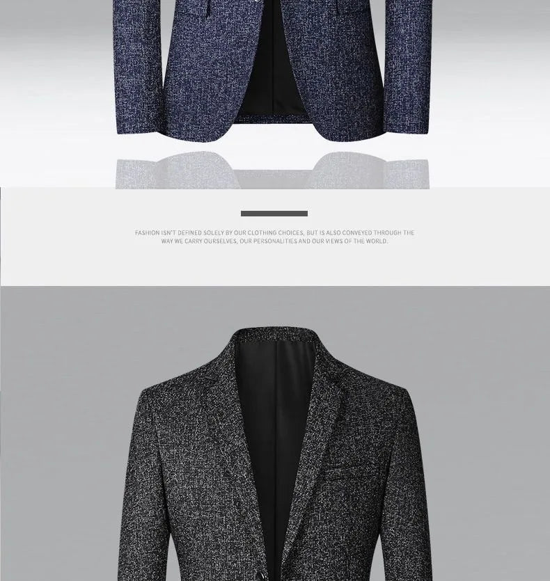 New Summer and Autumn Linen Thin Breathable and Sun-Protective Suit Jacket with Inner Lining, Slimming Middle-Aged Men's Suit