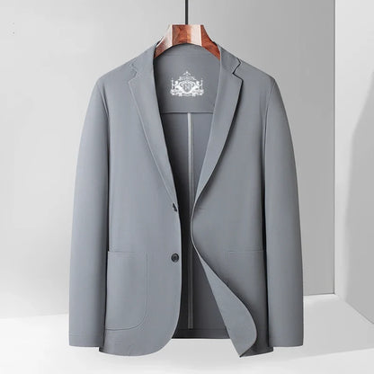2026 Summer New Men's Blazer Thin Breathable Stretchy Sun Protection Casual Coat Outerwear Tops