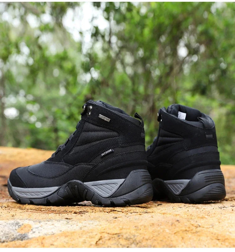 Men's Boot Combat Mens Ankle Boot Tactical Boot Male Shoes Work Safety Shoes Motocycle Boots Outdoor Hiking Shoes