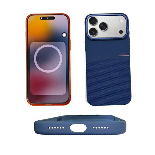 New arrival Magnetic Circle Dot Sandstone Phone Case For iPhone 17 Pro Max Air Wireless Charging Shockproof Protecti Cover