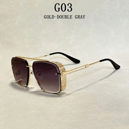 New Punk Square Sunglasses For Men Vintage Fashion Glasses Retro Steampunk Sunglasses Women Trendy Gafas De Sol Hombre Zonnebril