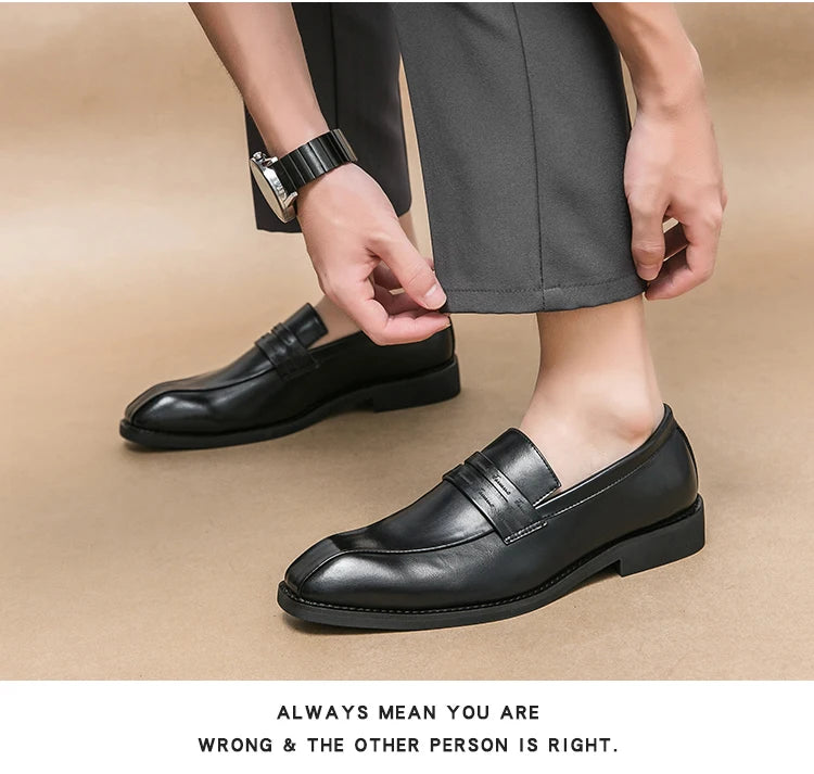 Mens Formal Business Oxford Shoes European Style Classic Comfortable Dress Shoes for Men