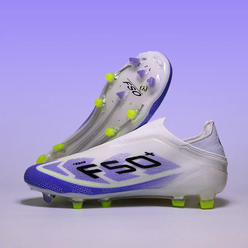2555 High Quality Mens Soccer Shoes SLIP-ON Non-Slip Turf Soccer Cleats Boys TF/FG Training Football Boots Chuteira Campo F50