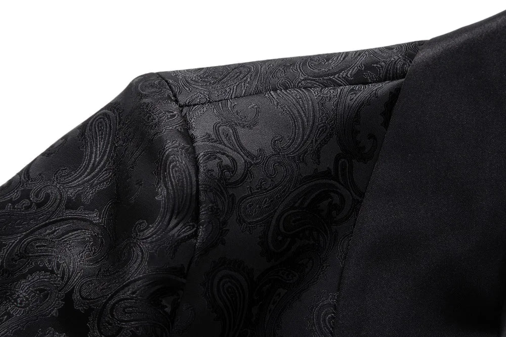 2026 New Men's Red Cashew Flower Blazer, Wedding Party Dress Jacket, White Blue Black Brands Blazers Coat, S M L XL XXL